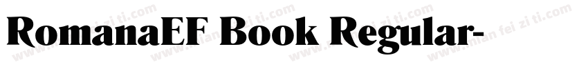 RomanaEF Book Regular字体转换